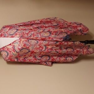 Elegant Paisley Print Kimono Top